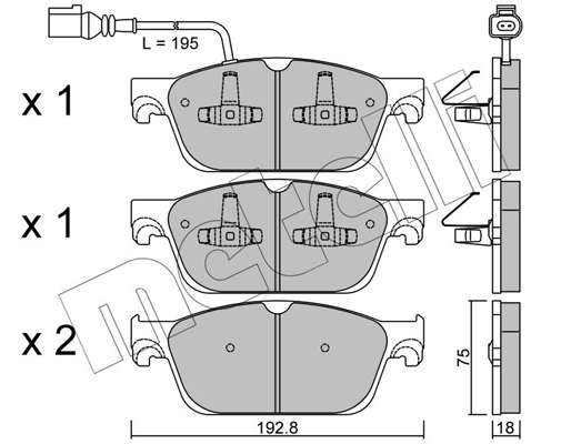 Remblokset Metelli 22-0831-0