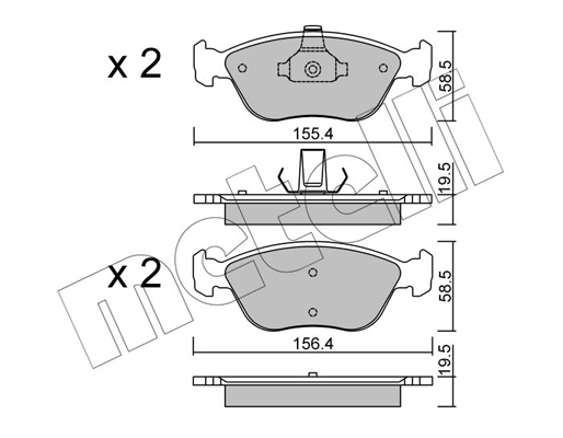 Remblokset Metelli 22-0832-0