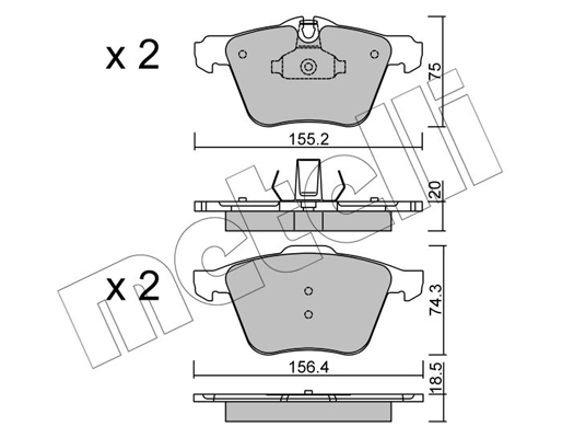 Remblokset Metelli 22-0835-0