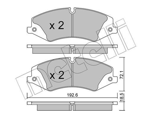 Remblokset Metelli 22-0836-0