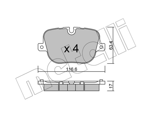 Remblokset Metelli 22-0837-0