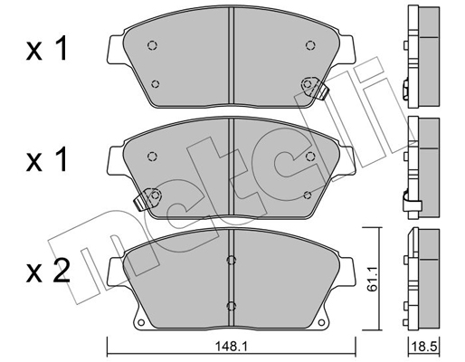 Remblokset Metelli 22-0839-0