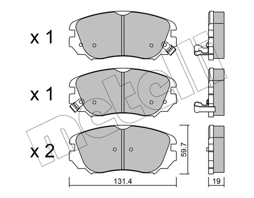 Remblokset Metelli 22-0841-0