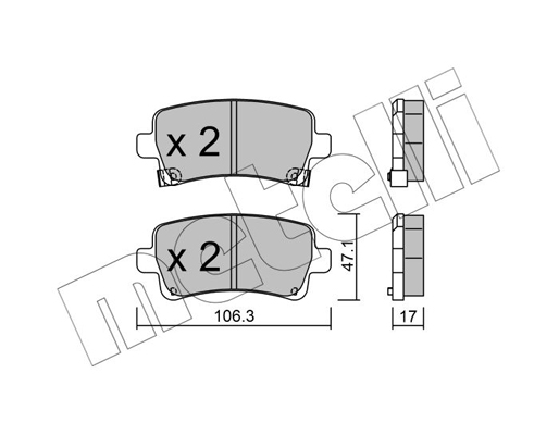 Remblokset Metelli 22-0844-0