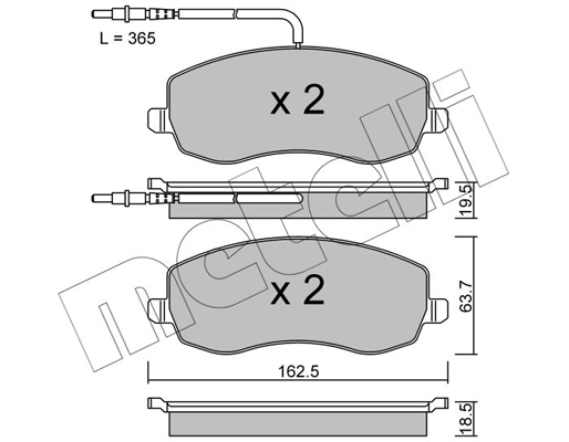 Remblokset Metelli 22-0847-0