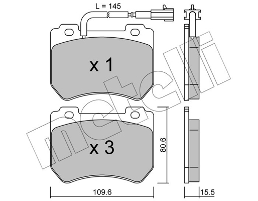 Remblokset Metelli 22-0848-0