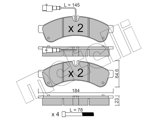 Remblokset Metelli 22-0851-1