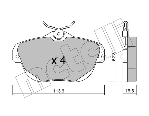 Remblokset Metelli 22-0856-0