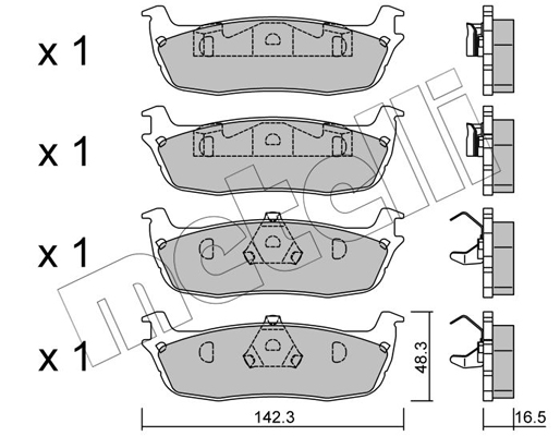 Remblokset Metelli 22-0858-0