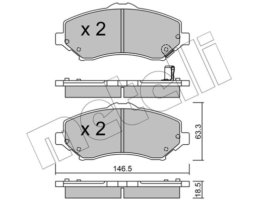 Remblokset Metelli 22-0862-1