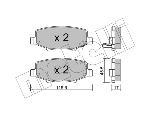 Remblokset Metelli 22-0863-0