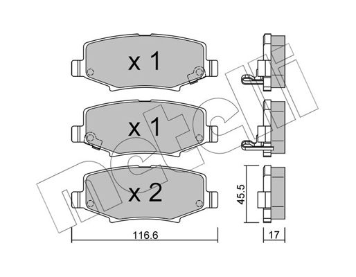 Remblokset Metelli 22-0863-1