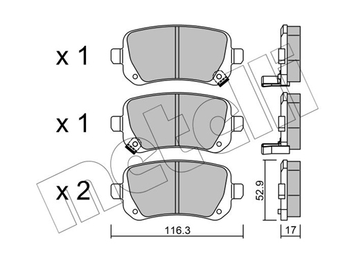 Remblokset Metelli 22-0864-0