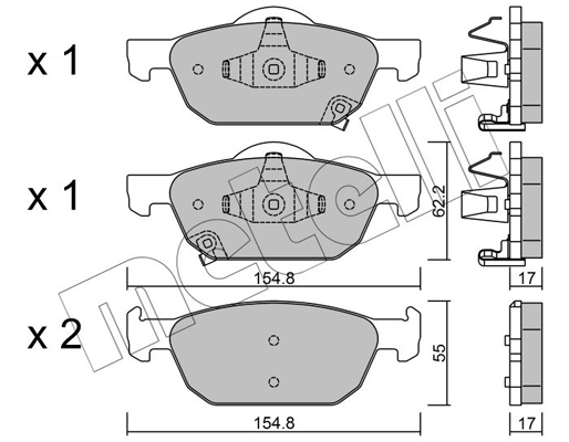 Remblokset Metelli 22-0866-0