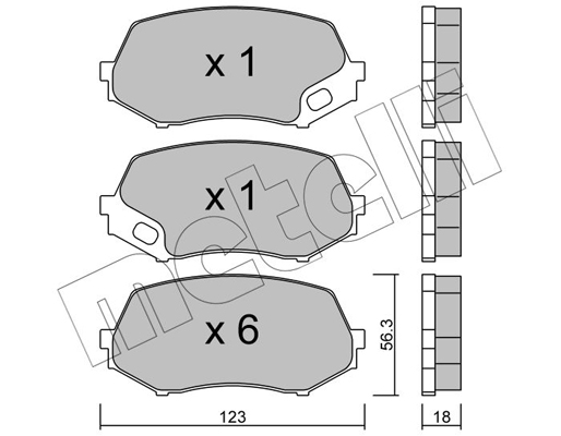 Remblokset Metelli 22-0874-0