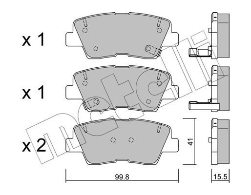 Remblokset Metelli 22-0886-0