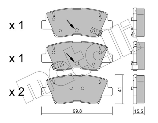 Remblokset Metelli 22-0886-1