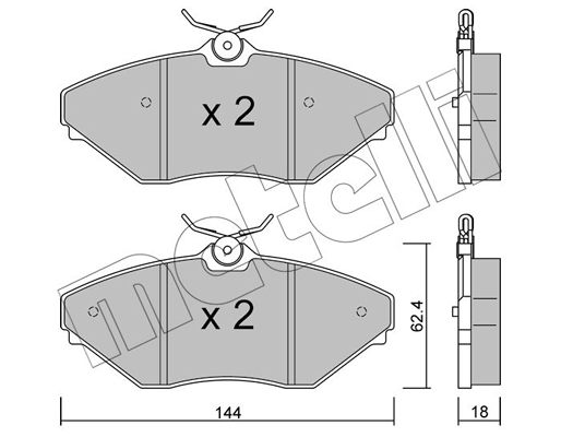 Remblokset Metelli 22-0887-0