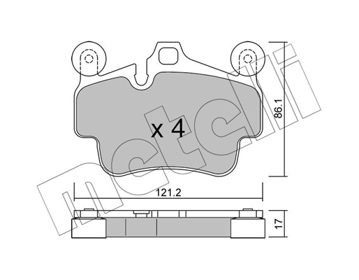 Remblokset Metelli 22-0892-0