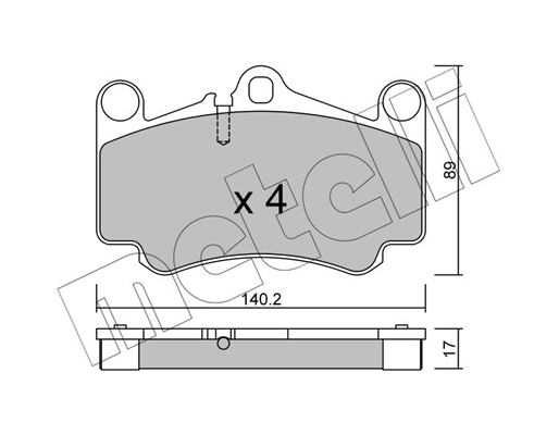 Remblokset Metelli 22-0893-0