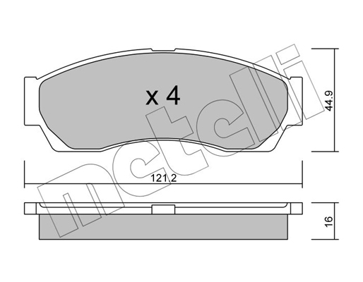 Remblokset Metelli 22-0896-0