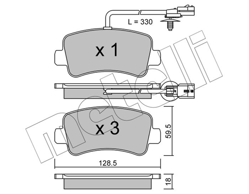 Remblokset Metelli 22-0899-0