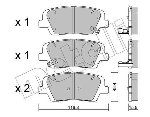 Remblokset Metelli 22-0901-0