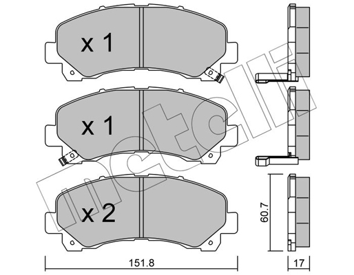 Remblokset Metelli 22-0902-0