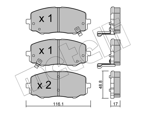 Remblokset Metelli 22-0912-0