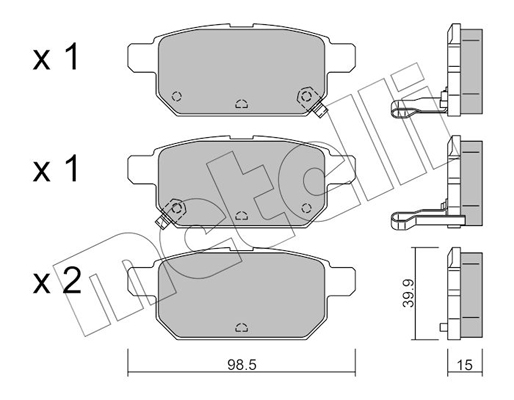 Remblokset Metelli 22-0915-0