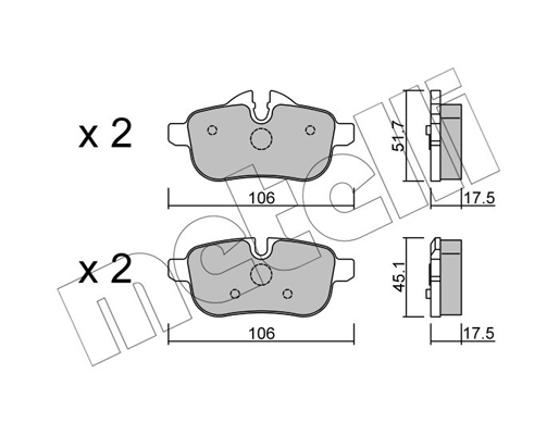 Remblokset Metelli 22-0919-0