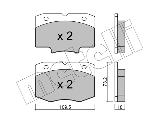 Remblokset Metelli 22-0926-0