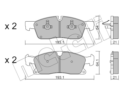 Remblokset Metelli 22-0927-4