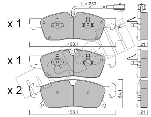 Remblokset Metelli 22-0927-5