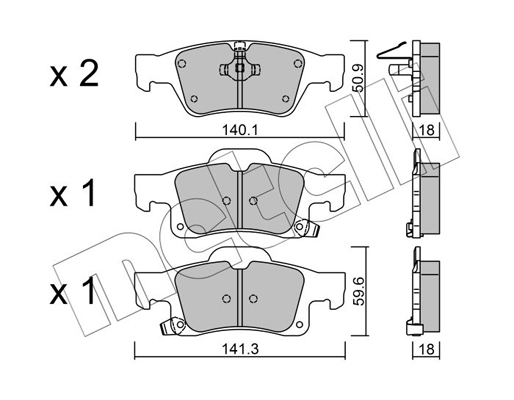 Remblokset Metelli 22-0928-0