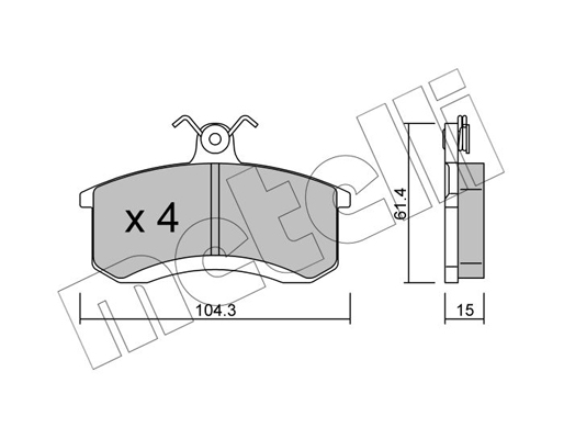 Remblokset Metelli 22-0930-0