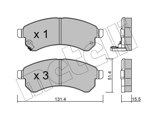 Remblokset Metelli 22-0931-0