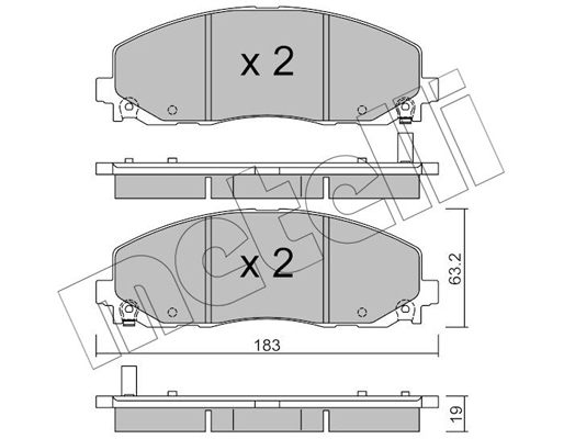 Remblokset Metelli 22-0946-0