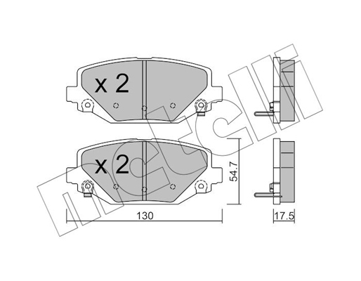 Remblokset Metelli 22-0947-0