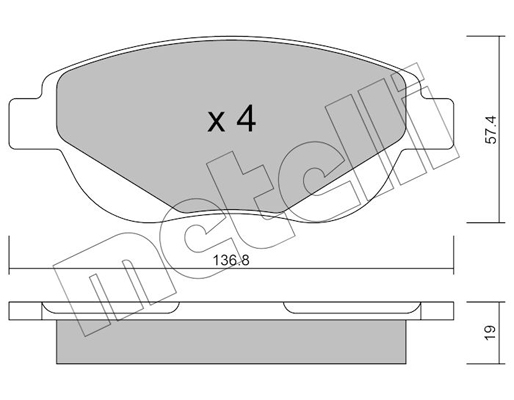 Remblokset Metelli 22-0948-0