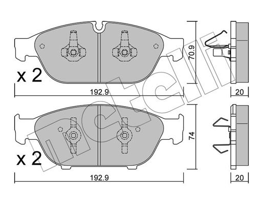 Remblokset Metelli 22-0953-0