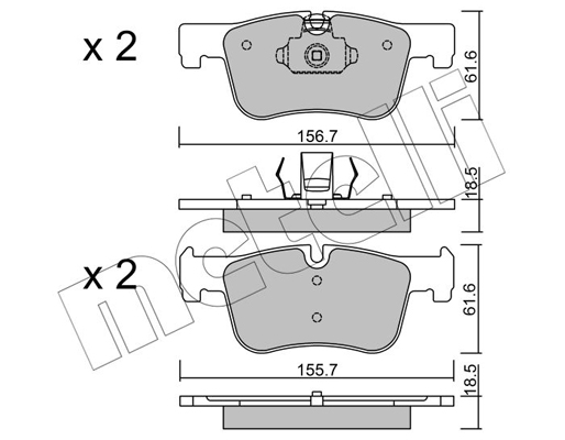 Remblokset Metelli 22-0960-0