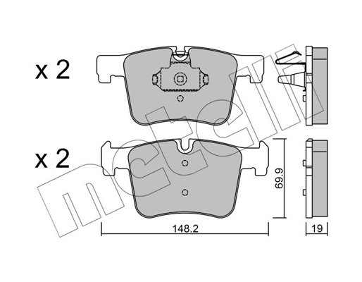 Remblokset Metelli 22-0961-0