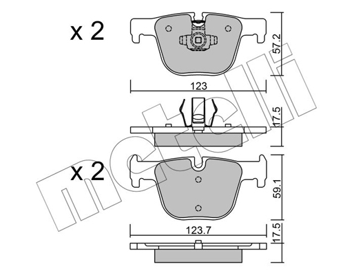 Remblokset Metelli 22-0963-0