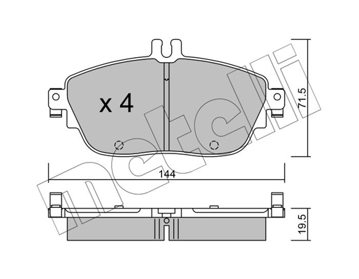 Remblokset Metelli 22-0965-0