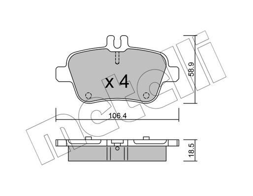 Remblokset Metelli 22-0966-0