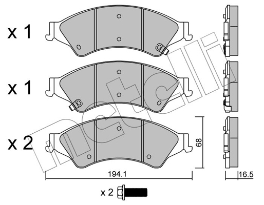 Remblokset Metelli 22-0971-0