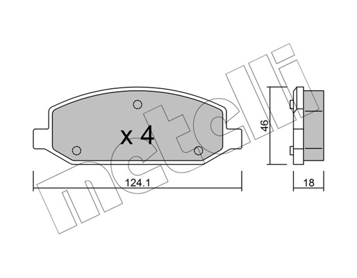 Remblokset Metelli 22-0973-0