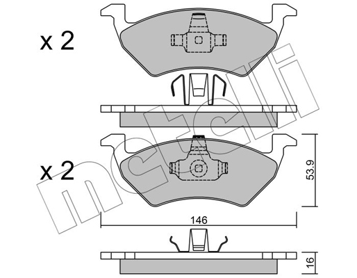 Remblokset Metelli 22-0978-0