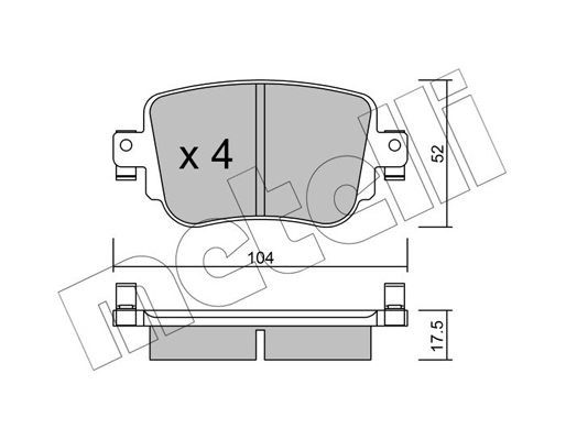 Remblokset Metelli 22-0980-0